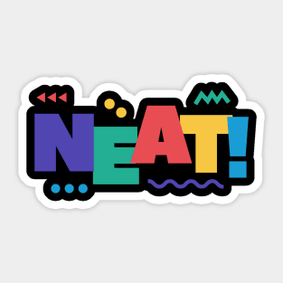 Neat Retro Bright Sticker